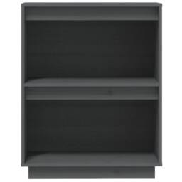 Berkfield Home Beautiful Console Cabinet Grey 60x34x75 cm Solid Wood Pine - Size: 60 x 34 x 75 cm - thumbnail 5