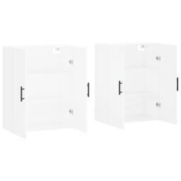 Berkfield Home Wall Mounted Cabinets 2 pcs White 69.5x34x90 cm - thumbnail 4