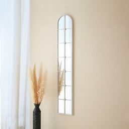 Charles Bentley San Marino Arch Mirror Weather Resistant in White - thumbnail 5