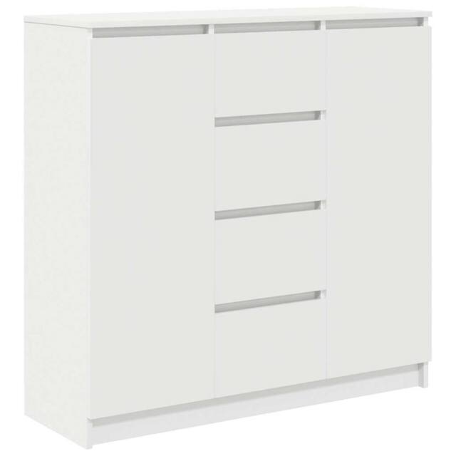 Berkfield Home Sideboard with Drawers White 100.5x35x98.5 cm Engineered Wood - image 1