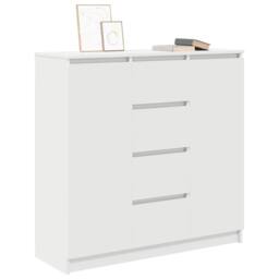 Berkfield Home Sideboard with Drawers White 100.5x35x98.5 cm Engineered Wood - thumbnail 4