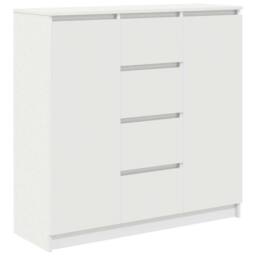 Berkfield Home Sideboard with Drawers White 100.5x35x98.5 cm Engineered Wood