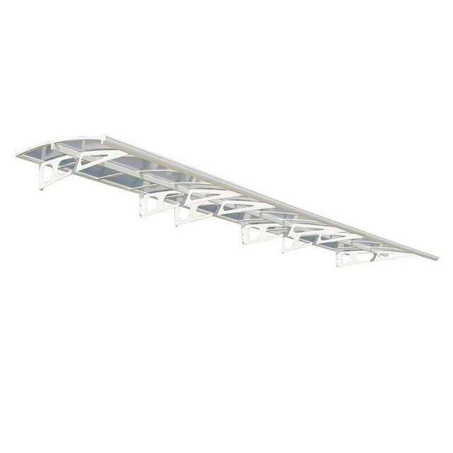 Palram Patio Cover Bordeaux Door Awning Canopy 6690 Clear - L670.5 cm - White - image 1