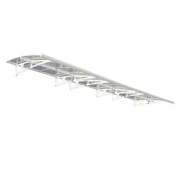 Palram Patio Cover Bordeaux Door Awning Canopy 6690 Clear - L670.5 cm - White - thumbnail 1