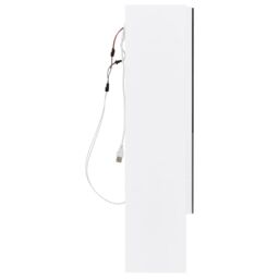Berkfield Home LED Bathroom Mirror Cabinet White 80x15x60 cm MDF - Size: 80 x 15 x 60 cm - thumbnail 6