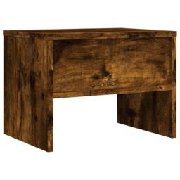 Berkfield Home Bedside Cabinet Smoked Oak 40x30x30 cm Engineered Wood in Brown - Size: 40 x 30 x 30 cm - thumbnail 6