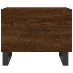 Berkfield Home Decorative Coffee Tables 2 pcs Brown Oak 50x50x40 cm Engineered Wood - Size: 50 x 50 x 40 cm - thumbnail 6