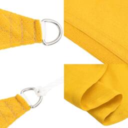 Berkfield Home Sunshade Sail 160 g/m ² Yellow 3/4x2 m HDPE - thumbnail 6
