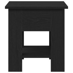 Berkfield Home Coffee Table Black Oak 40x40x42 cm Engineered Wood - Size: 40 x 40 x 42 cm - thumbnail 6