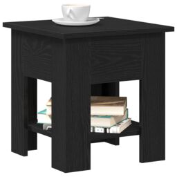 Berkfield Home Coffee Table Black Oak 40x40x42 cm Engineered Wood - Size: 40 x 40 x 42 cm - thumbnail 3