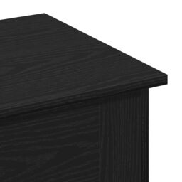 Berkfield Home Coffee Table Black Oak 40x40x42 cm Engineered Wood - Size: 40 x 40 x 42 cm - thumbnail 8