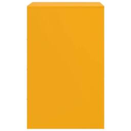 Berkfield Home Stylish Bedside Cabinets 2 pcs Mustard Yellow 34.5x39x62 cm Steel - thumbnail 8
