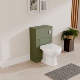 Balterley Retro Floor Standing Bathroom WC Toilet Unit - 500mm - Satin Green - thumbnail 4