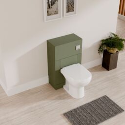 Balterley Retro Floor Standing Bathroom WC Toilet Unit - 500mm - Satin Green - thumbnail 3