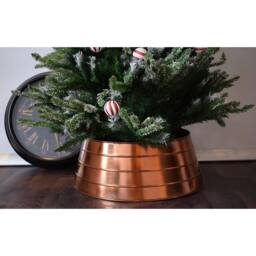 Lemon Pavilion Furniture and Decor Christmas Tree Skirt - Iron - L67 x W67 x H26 cm - Copper in Brown - thumbnail 3