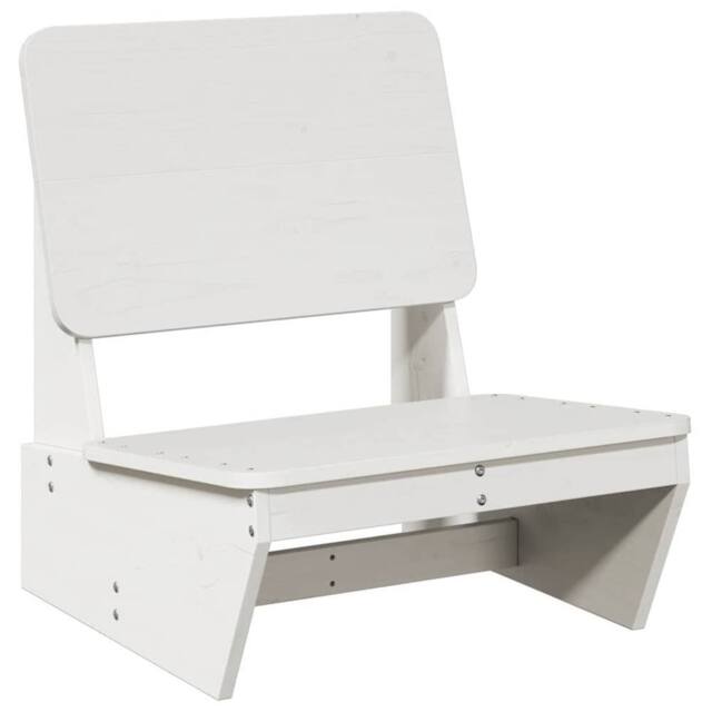 Berkfield Home Garden Chair White 60x64x70.5 cm Solid Wood Pine - image 1