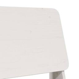 Berkfield Home Garden Chair White 60x64x70.5 cm Solid Wood Pine - thumbnail 7
