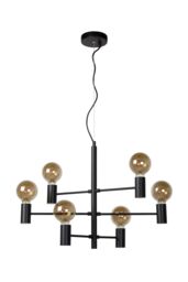 Lucide 'LEANNE' Dimmable Stylish Adjustable Indoor Pendant Light 6xE27 in Black - thumbnail 2