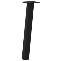 Berkfield Home Coffee Table Legs 4 pcs Black 30 cm Steel - thumbnail 2