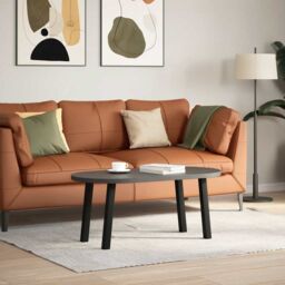 Berkfield Home Coffee Table Legs 4 pcs Black 30 cm Steel - thumbnail 3