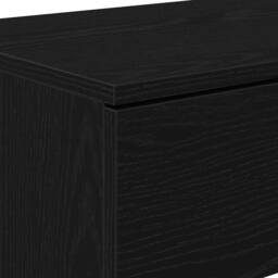 Berkfield Home Console Table Black Oak 90x36x75 cm Engineered Wood - Size: 90 x 36 x 75 cm - thumbnail 9