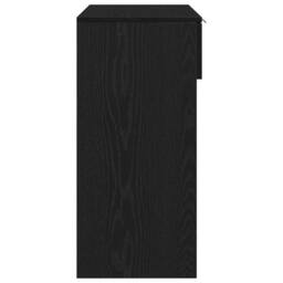 Berkfield Home Console Table Black Oak 90x36x75 cm Engineered Wood - Size: 90 x 36 x 75 cm - thumbnail 7