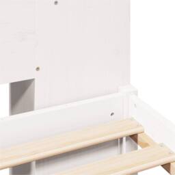 Berkfield Home Bookcase Bed without Mattress White 140x190 cm Solid Wood Pine - thumbnail 9