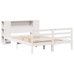 Berkfield Home Bookcase Bed without Mattress White 140x190 cm Solid Wood Pine - thumbnail 3