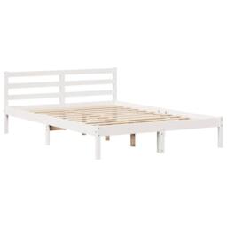Berkfield Home Bookcase Bed without Mattress White 140x190 cm Solid Wood Pine - thumbnail 6