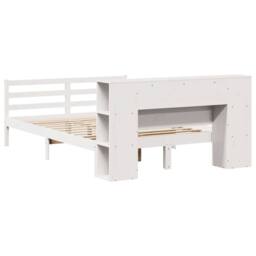 Berkfield Home Bookcase Bed without Mattress White 140x190 cm Solid Wood Pine - thumbnail 8