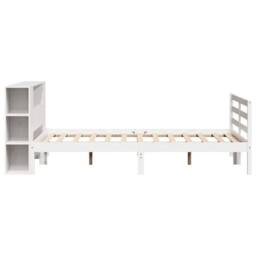 Berkfield Home Bookcase Bed without Mattress White 140x190 cm Solid Wood Pine - thumbnail 7