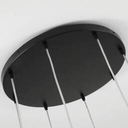 NIVOR 8 E27 Cluster Staircase Chandelier Long High Black Pendant Light - thumbnail 9