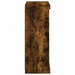 Berkfield Home Sideboard with LED Lights Smoked Oak 60.5x37x100 cm in Brown - thumbnail 7