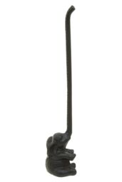 Orsina Fauna Black Elephant Toilet Roll Holder - thumbnail 1