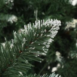 Berkfield Home Artificial Christmas Tree with Pine Cones & White Glitter 210 cm in Green - thumbnail 5