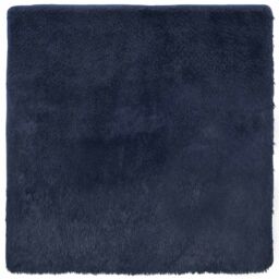 Berkfield Home Shaggy Rug High Pile NAVARRA Navy 200x200 cm Polyester in Blue - Size: Medium - thumbnail 2