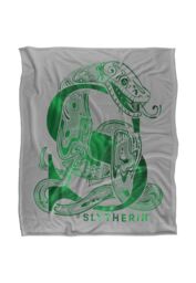 Harry Potter Slytherin S Logo Officially Licensed Silky Touch Super Soft Throw Blanket 152x127 cm in White - thumbnail 1