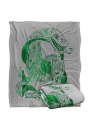 Harry Potter Slytherin S Logo Officially Licensed Silky Touch Super Soft Throw Blanket 152x127 cm in White - thumbnail 2