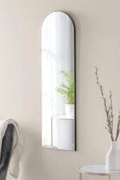 Yearn Mirrors Minimal Arch Black Narrow Wall Mirror 100x30cm - Size: 100x30 cm - thumbnail 1