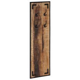 Berkfield Home Coat Rack 35x8x110 cm Solid Rough Wood Mango in Brown - Size: 35 x 8 x 110 cm - thumbnail 2