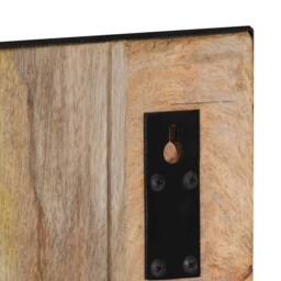 Berkfield Home Coat Rack 35x8x110 cm Solid Rough Wood Mango in Brown - Size: 35 x 8 x 110 cm - thumbnail 6