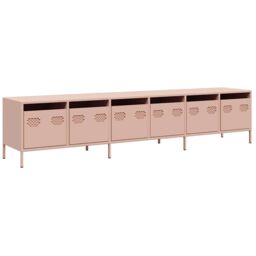 Berkfield Home TV Cabinet Pink 202x39x43.5 cm Cold-rolled Steel - thumbnail 2