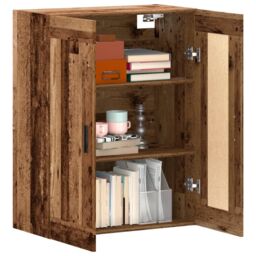 Berkfield Home Wall Mounted Cabinet Old Wood 69.5x34x90 cm Engineered Wood in Brown - thumbnail 3