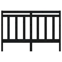 Berkfield Home Bed Headboard Black 166x4x100 cm Solid Wood Pine - Size: 166 x 4 x 100 cm - thumbnail 4