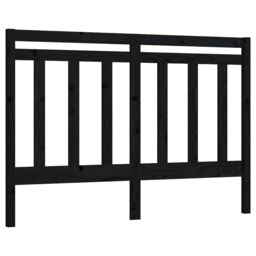 Berkfield Home Bed Headboard Black 166x4x100 cm Solid Wood Pine - Size: 166 x 4 x 100 cm - thumbnail 2