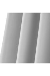 H&O Direct 132cm L x 274cm W Garden Gazebo Sun Shade Curtains Waterproof UV Blocking - Premium Privacy Screens with Grommets, Grey - thumbnail 6