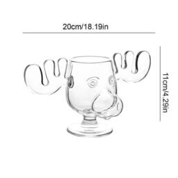 SPETLEK Christmas Vacation Glass Moose Cup 1 Pcs in Clear - thumbnail 2