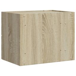 Berkfield Home Wall-mounted Bedside Cabinet Sonoma Oak 45x30x35 cm in Brown - Size: 45 x 30 x 35 cm - thumbnail 6