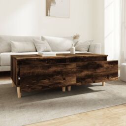Berkfield Home Side Tables 2 pcs Smoked Oak 50x46x35 cm Engineered Wood in Brown - Size: 50 x 46 x 35 cm - thumbnail 3