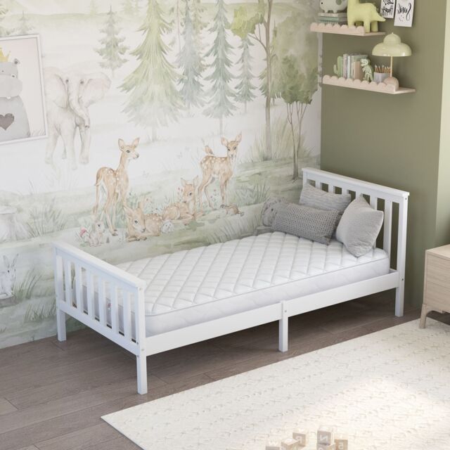 Aspire Kids Memory Foam Hybrid Mattress with OEKO-TEX fabric in White - Size: Small Double - image 1